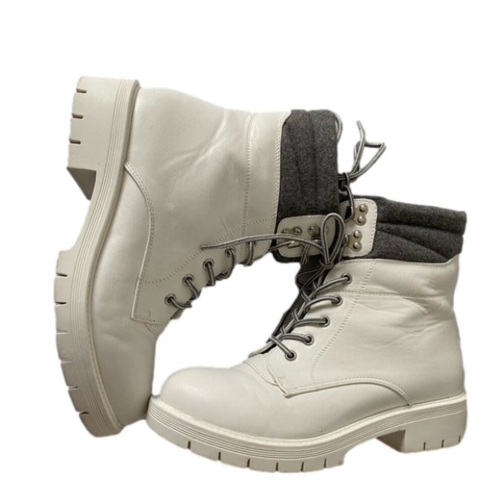 Mia Girl Women's 10 Y2K Chunky Lace Up Soft Ankle‎ Combat Boots “Callia” Urban